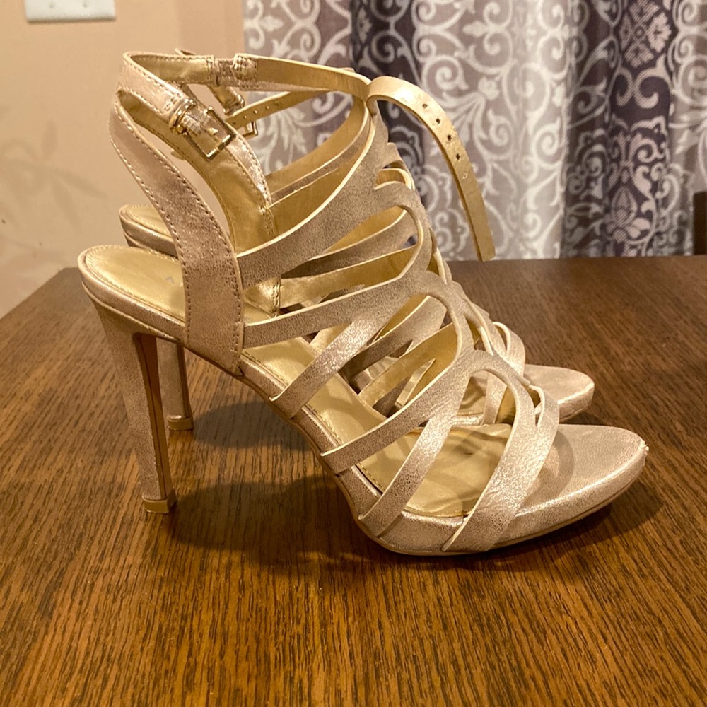 Maripe gold heels. Used size 8.5
